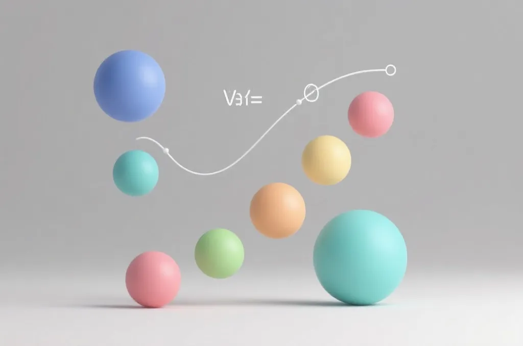 抽象的三维概率统计模型与几何曲线图